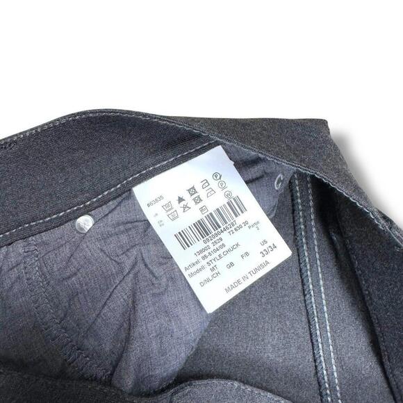 BRAX Hi-Flex Chuck Pants Stretch Men’s W33 Dark Gray Casual Straight Leg Slim - Picture 6 of 10